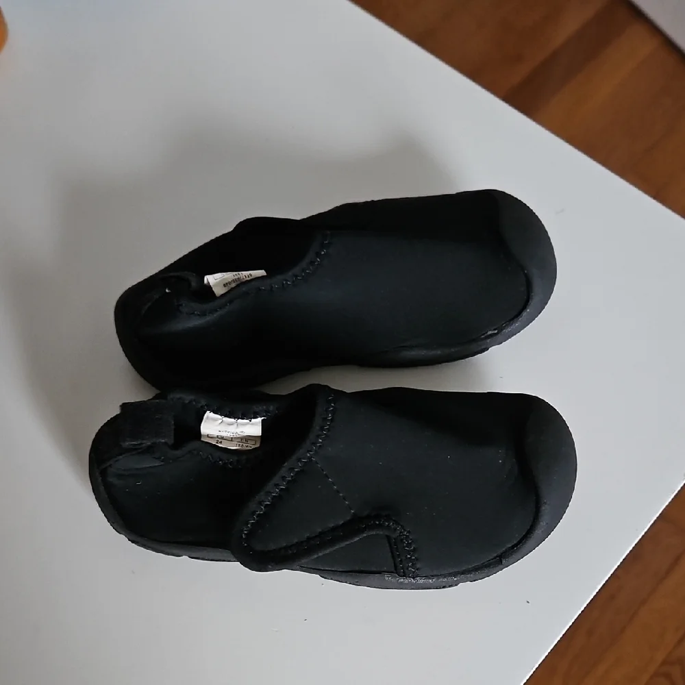 Zara Black Kids Easy On Shoes Slippers